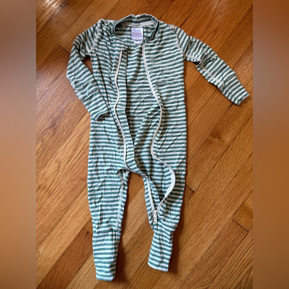 Hanna Andersson Layette Tencel Stripe Sleeper